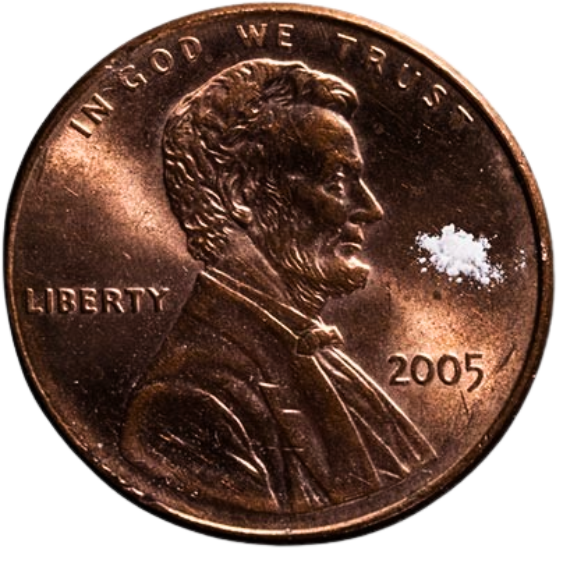 Penny for scale